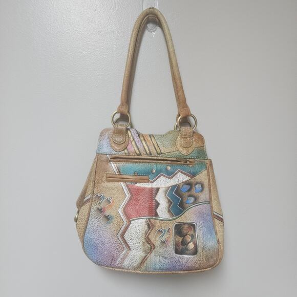 BIACCI handpainted leather purse never used - Picture 2 of 11